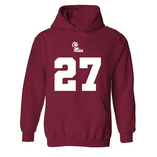 Ole Miss - NCAA Football : Pat Broomfield - Hooded Sweatshirt