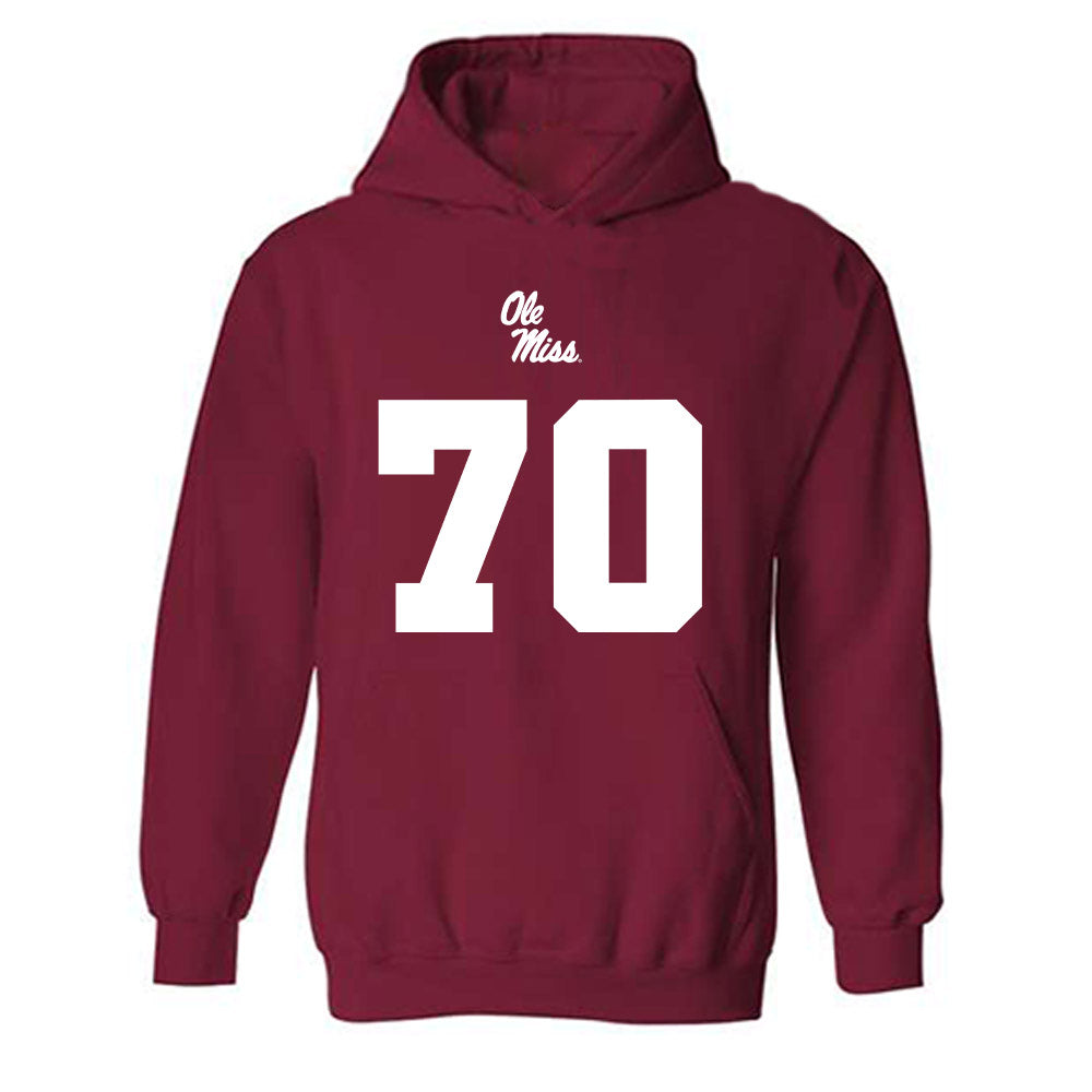 Ole Miss - NCAA Football : Devin Harper - Replica Shersey Hooded Sweatshirt-0