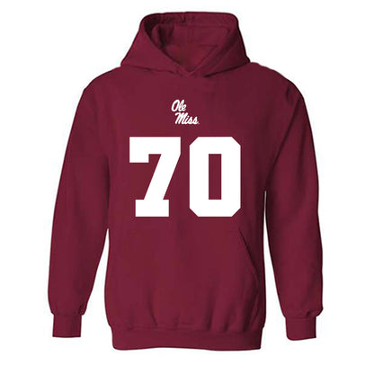 Ole Miss - NCAA Football : Devin Harper - Replica Shersey Hooded Sweatshirt-0