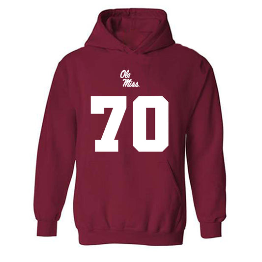 Ole Miss - NCAA Football : Devin Harper - Replica Shersey Hooded Sweatshirt-0