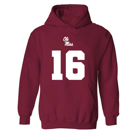 Ole Miss - NCAA Football : Maealiuaki Smith - Replica Shersey Hooded Sweatshirt-0