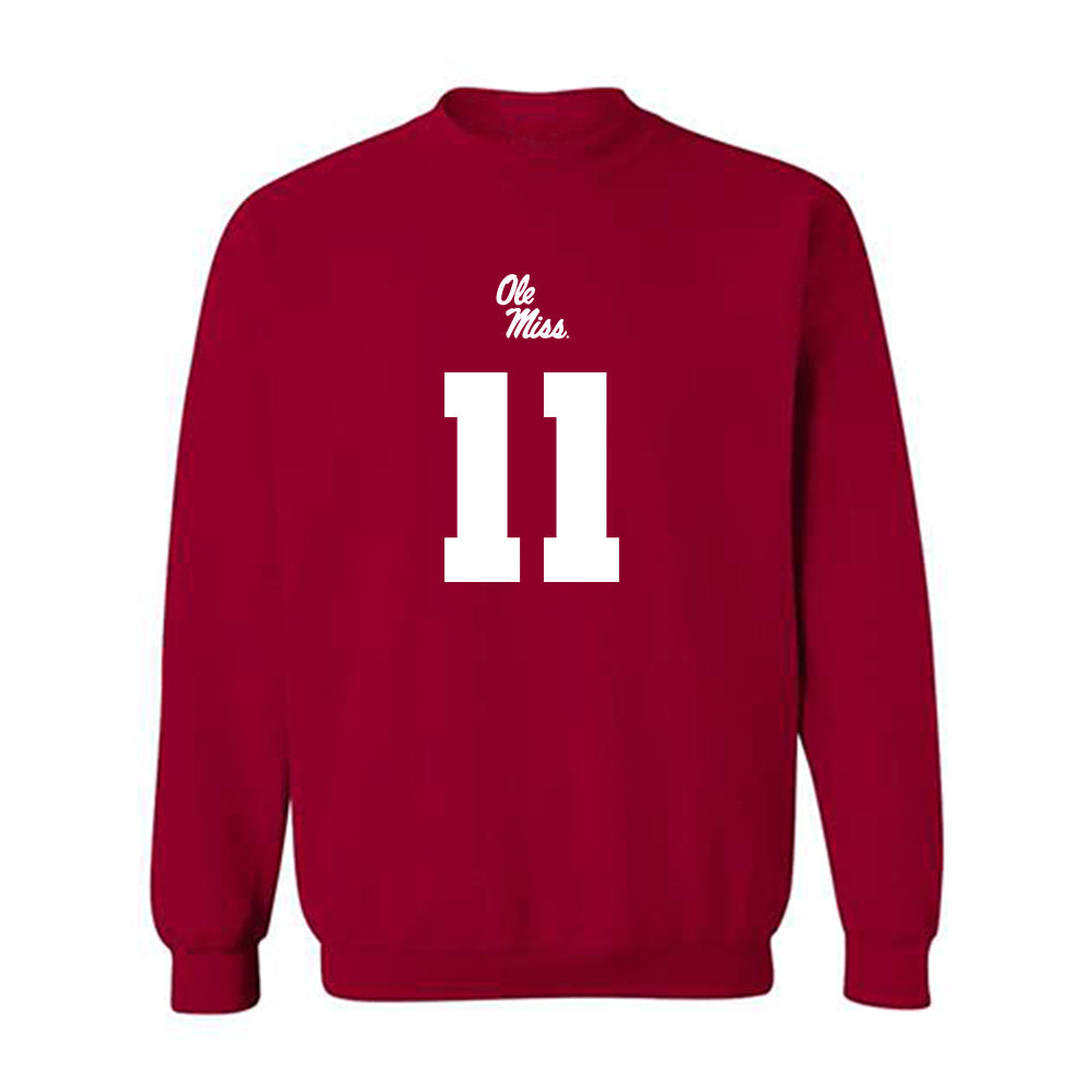 Ole Miss - NCAA Football : Jordan Watkins - Replica Shersey Crewneck Sweatshirt