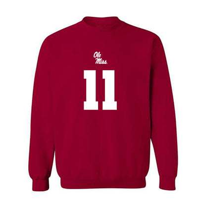 Ole Miss - NCAA Football : Jordan Watkins - Replica Shersey Crewneck Sweatshirt