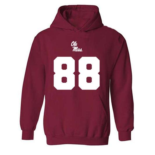 Ole Miss - NCAA Football : Devin Price - Replica Shersey Hooded Sweatshirt-0