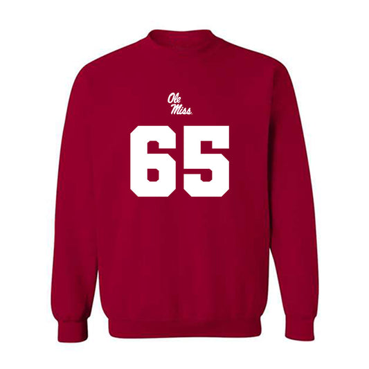 Ole Miss - NCAA Football : Connor Howes - Replica Shersey Crewneck Sweatshirt-0