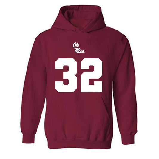 Ole Miss - NCAA Football : Chris Graves Jr. - Replica Shersey Hooded Sweatshirt-0