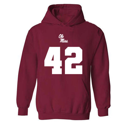 Ole Miss - NCAA Football : Bryson Walters - Replica Shersey Hooded Sweatshirt-0