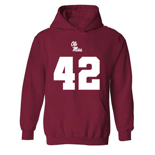 Ole Miss - NCAA Football : Bryson Walters - Replica Shersey Hooded Sweatshirt-0