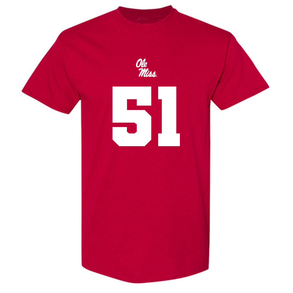 Ole Miss - NCAA Football : Trey Nightingale - Replica Shersey T-Shirt-0
