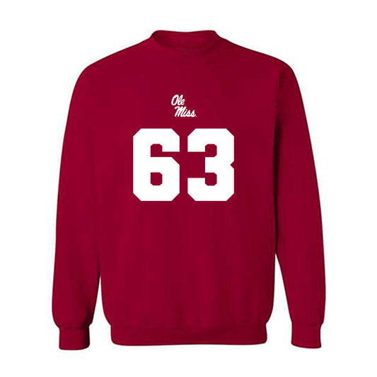 Ole Miss - NCAA Football : Alec Grijalva - Replica Shersey Crewneck Sweatshirt-0