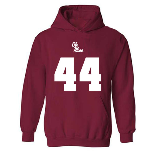 Ole Miss - NCAA Football : Andrew Jones - Replica Shersey Hooded Sweatshirt-0