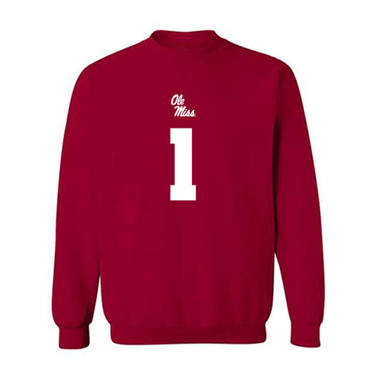 Ole Miss - NCAA Football : Princewill Umanmielen - Replica Shersey Crewneck Sweatshirt-0