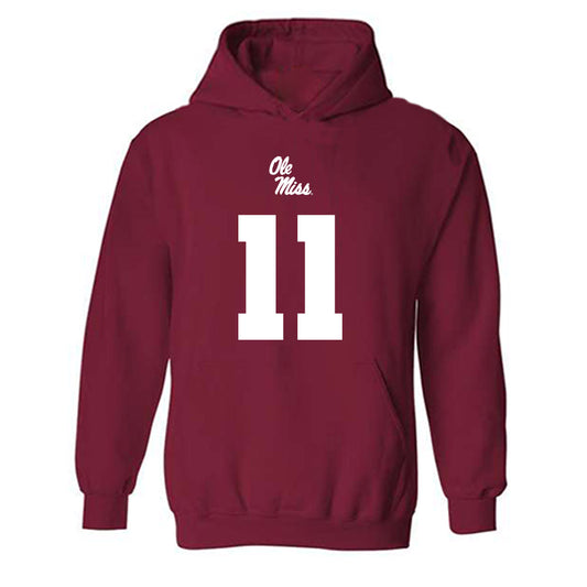 Ole Miss - NCAA Football : Hilton Deuce Alexander II - Replica Shersey Hooded Sweatshirt-0