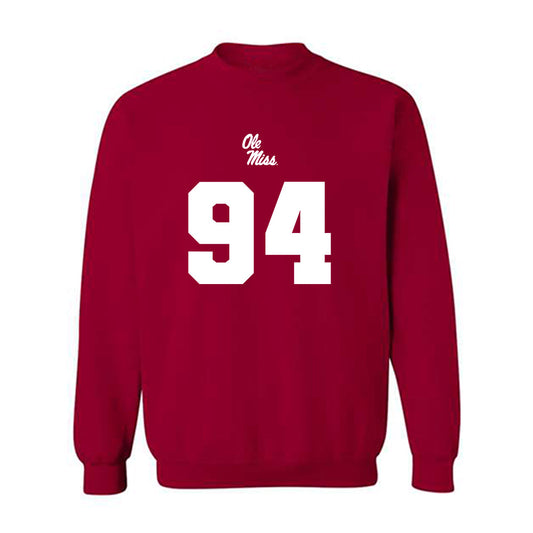 Ole Miss - NCAA Football : Caleb Blankenship - Replica Shersey Crewneck Sweatshirt-0