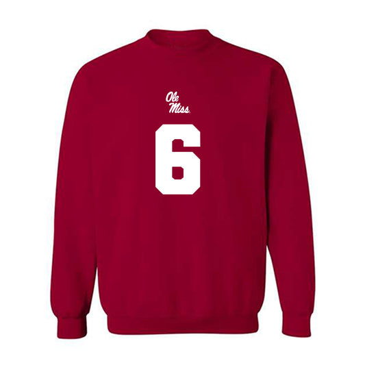 Ole Miss - NCAA Football : Tj Dottery - Replica Shersey Crewneck Sweatshirt