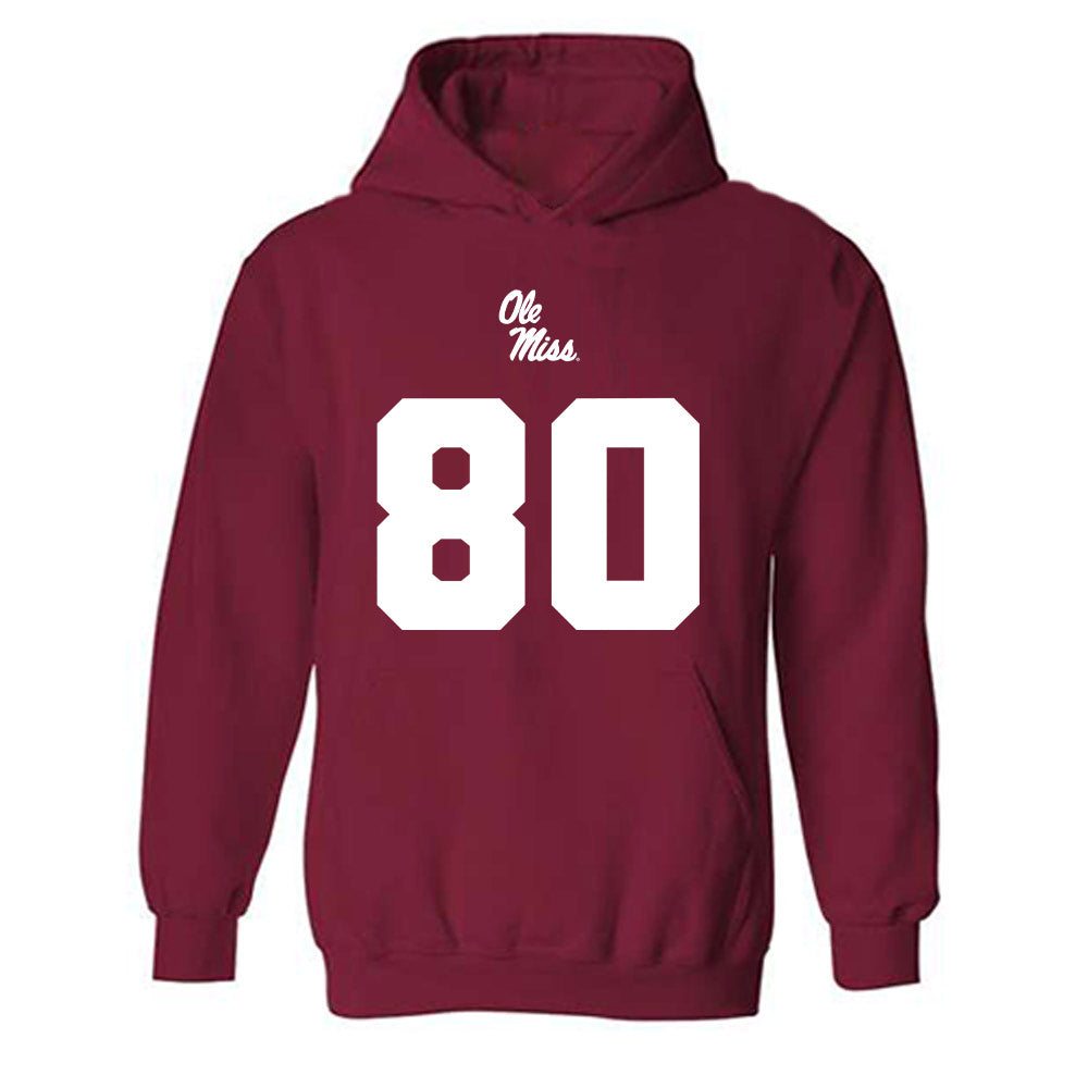 Ole Miss - NCAA Football : Hayden Bradley - Replica Shersey Hooded Sweatshirt-0
