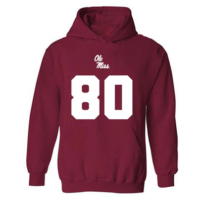 Ole Miss - NCAA Football : Hayden Bradley - Replica Shersey Hooded Sweatshirt-0