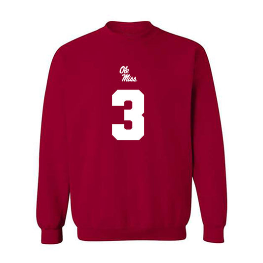 Ole Miss - NCAA Football : Sage Ryan - Replica Shersey Crewneck Sweatshirt-0