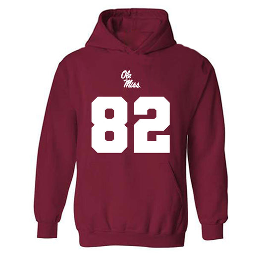 Ole Miss - NCAA Football : Joshua Pfeifer - Replica Shersey Hooded Sweatshirt-0