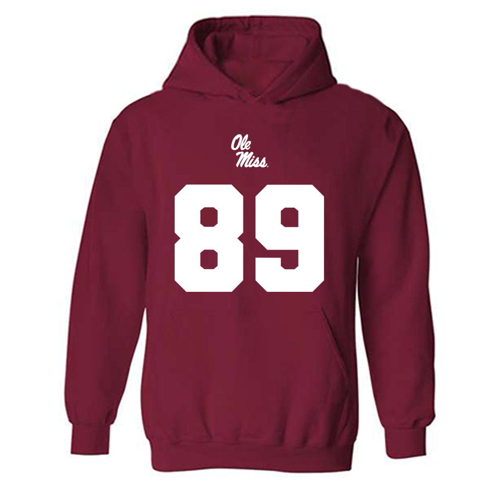 Ole Miss - NCAA Football : Mikey Baker - Replica Shersey Hooded Sweatshirt-0