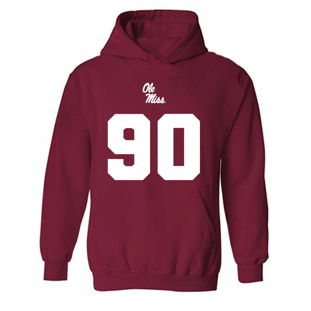 Ole Miss - NCAA Football : Jeffery Rush Jr. - Replica Shersey Hooded Sweatshirt-0