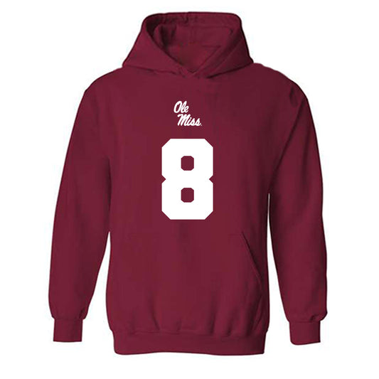 Ole Miss - NCAA Football : Antonio Kite - Replica Shersey Hooded Sweatshirt-0