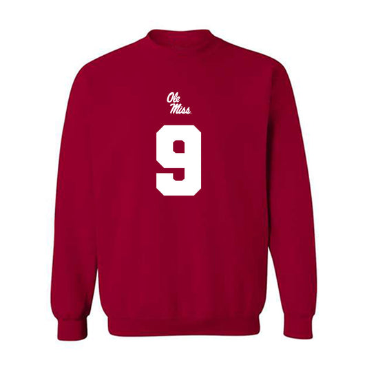 Ole Miss - NCAA Football : Luke Hasz - Replica Shersey Crewneck Sweatshirt-0