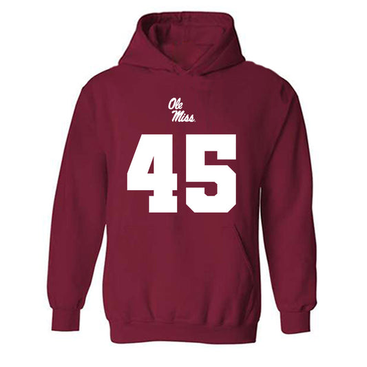 Ole Miss - NCAA Football : Talib Graham - Replica Shersey Hooded Sweatshirt-0