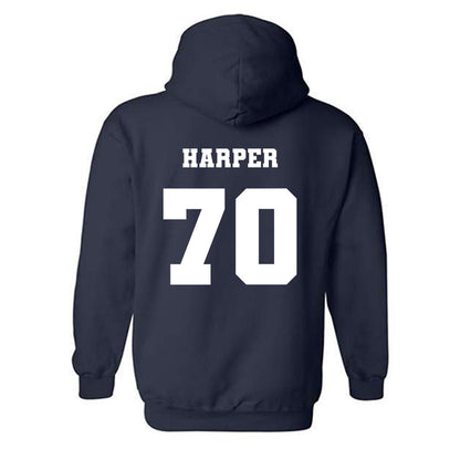 Ole Miss - NCAA Football : Devin Harper - Replica Shersey Hooded Sweatshirt-1