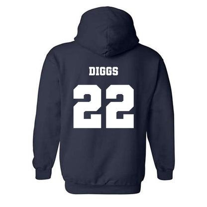 Ole Miss - NCAA Football : Logan Diggs - Replica Shersey Hooded Sweatshirt-1