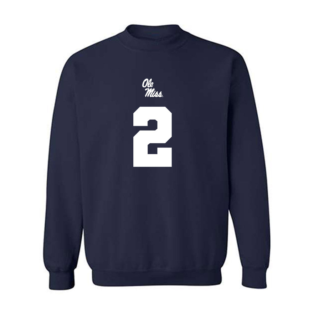 Ole Miss - NCAA Football : Jaylon Braxton - Replica Shersey Crewneck Sweatshirt-0