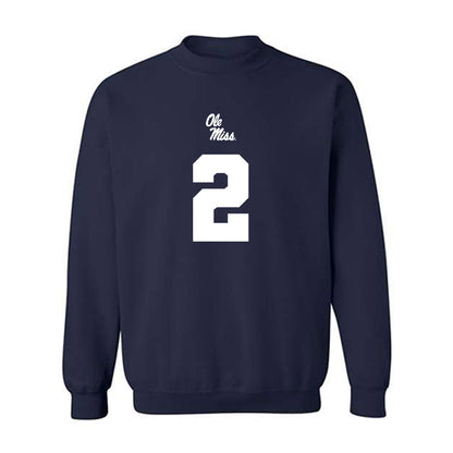 Ole Miss - NCAA Football : Jaylon Braxton - Replica Shersey Crewneck Sweatshirt-0
