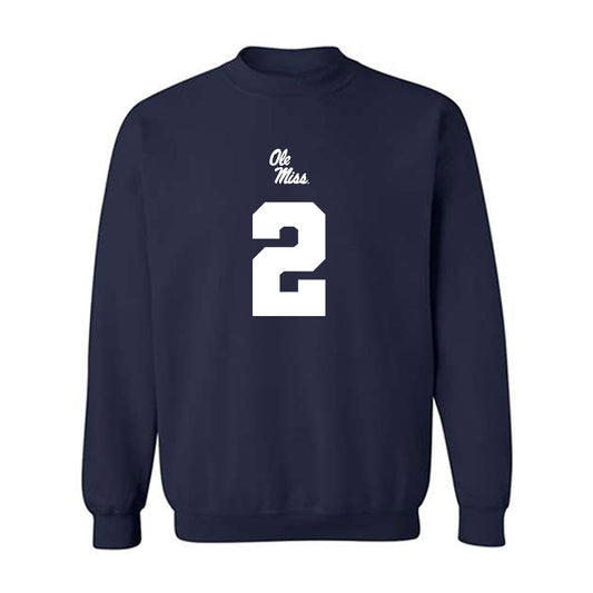 Ole Miss - NCAA Football : Jaylon Braxton - Replica Shersey Crewneck Sweatshirt-0