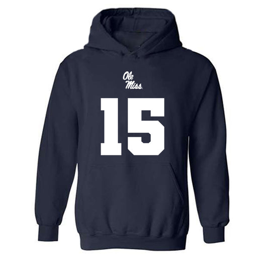 Ole Miss - NCAA Football : Da'Shawn Womack - Replica Shersey Hooded Sweatshirt-0