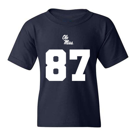 Ole Miss - NCAA Football : Wyatt Smalley - Replica Shersey Youth T-Shirt-0