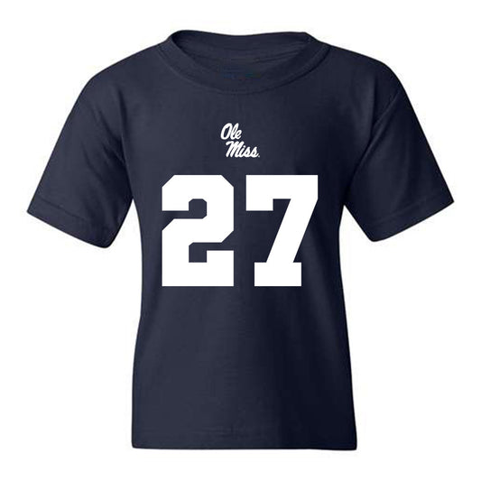 Ole Miss - NCAA Football : Pat Broomfield - Youth T-Shirt