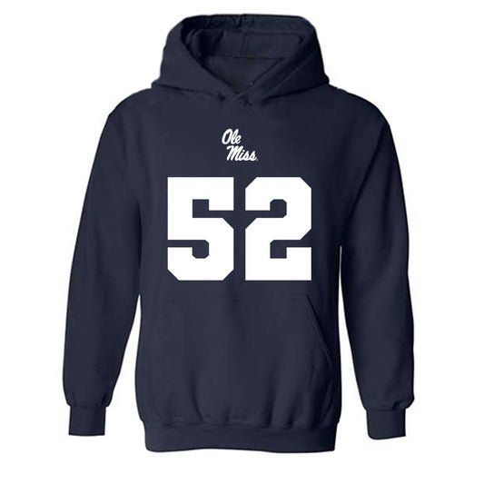 Ole Miss - NCAA Football : William Echoles - Replica Shersey Hooded Sweatshirt-0