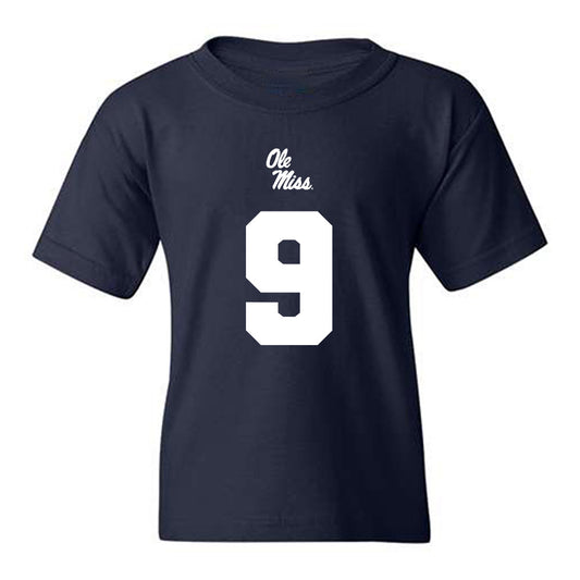 Ole Miss - NCAA Football : Tre Harris - Replica Shersey Youth T-Shirt-0