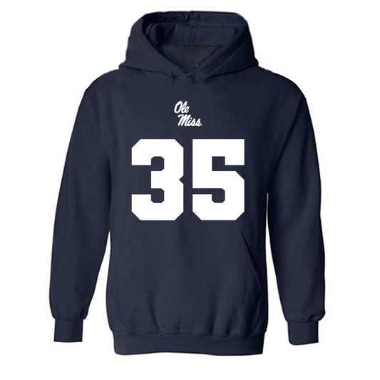 Ole Miss - NCAA Football : Cameron Clark - Replica Shersey Hooded Sweatshirt-0