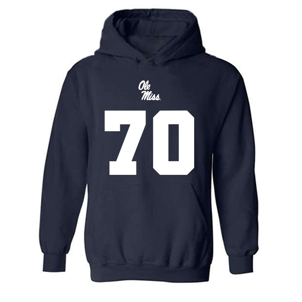 Ole Miss - NCAA Football : Devin Harper - Replica Shersey Hooded Sweatshirt-0