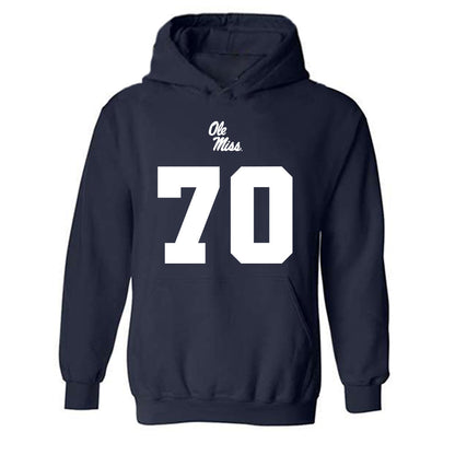 Ole Miss - NCAA Football : Devin Harper - Replica Shersey Hooded Sweatshirt-0