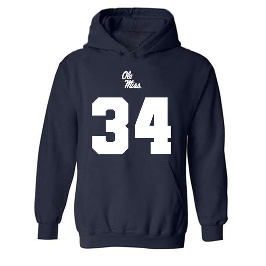 Ole Miss - NCAA Football : Raymond Collins - Replica Shersey Hooded Sweatshirt-0