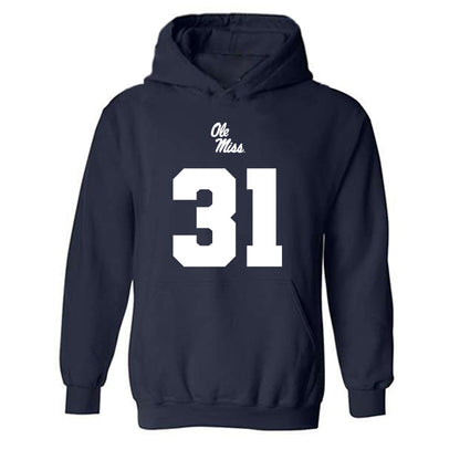 Ole Miss - NCAA Football : Ladarian Clardy - Replica Shersey Hooded Sweatshirt-0