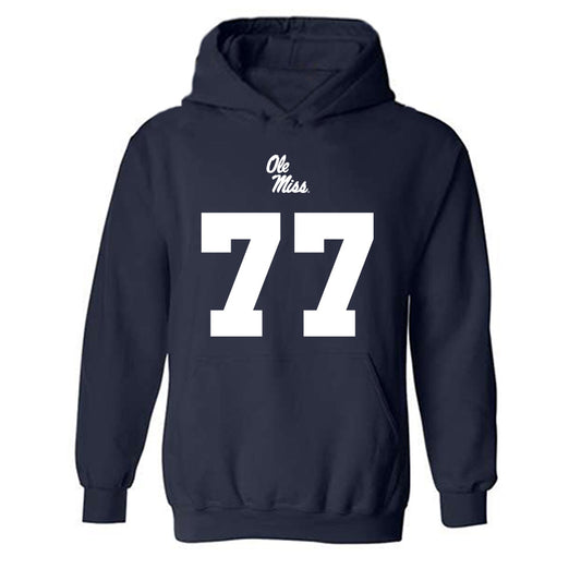 Ole Miss - NCAA Football : Cam East - Hooded Sweatshirt Replica Shersey