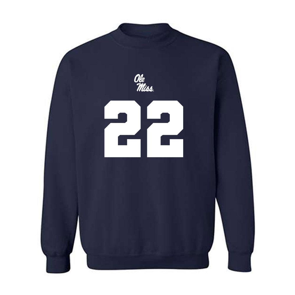 Ole Miss - NCAA Football : Logan Diggs - Replica Shersey Crewneck Sweatshirt-0