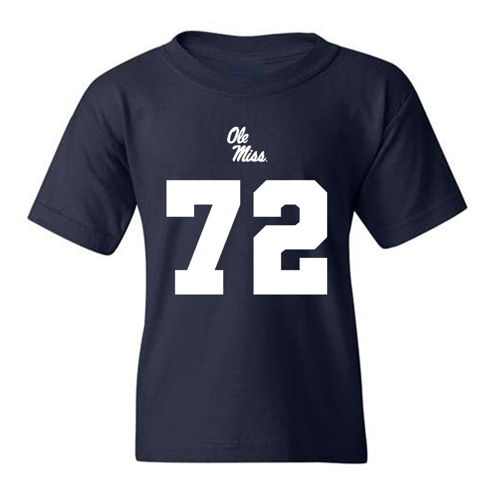 Ole Miss - NCAA Football : Ethan Fields - Youth T-Shirt Replica Shersey