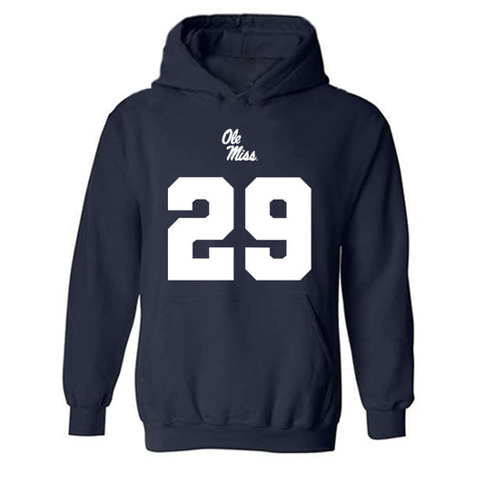 Ole Miss - NCAA Football : Nick Cull - Replica Shersey Hooded Sweatshirt-0
