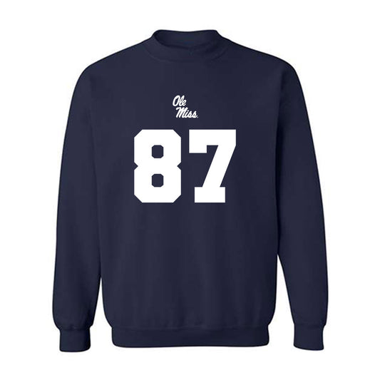 Ole Miss - NCAA Football : Wyatt Smalley - Replica Shersey Crewneck Sweatshirt-0