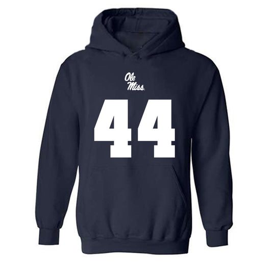 Ole Miss - NCAA Football : Andrew Jones - Replica Shersey Hooded Sweatshirt-0
