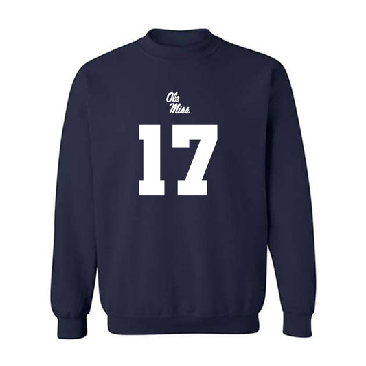 Ole Miss - NCAA Football : Lucas Carneiro - Replica Shersey Crewneck Sweatshirt-0